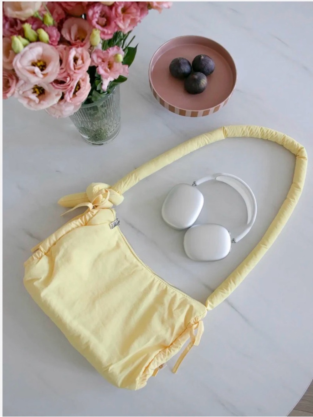 Yellow Shoulder Bag - Soft Pastel Tote
